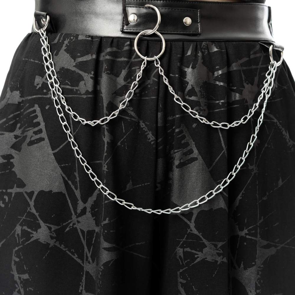 Vixxsin - Shadowglass Wijde broek - Zwart